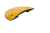 Próg podrzutowy SLOWLY 5 zakończenie żółte 40x20x5cm element końcowy zapewniający łagodny zjazd.