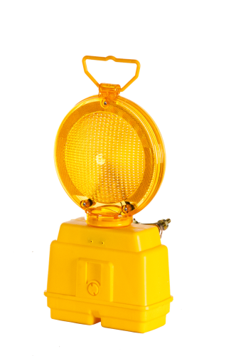 Lampa drogowa zmierzchowa STAR 2000 żółta intensywne światło ostrzegawcze do montażu na barierach U-20.