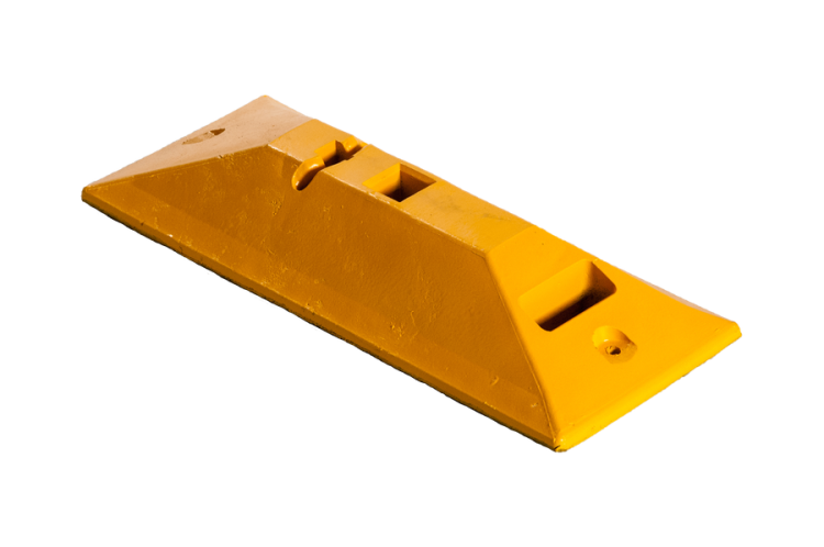Separator ruchu punktowy U-25b element bezpieczeństwa do montażu na jezdniach i parkingach.