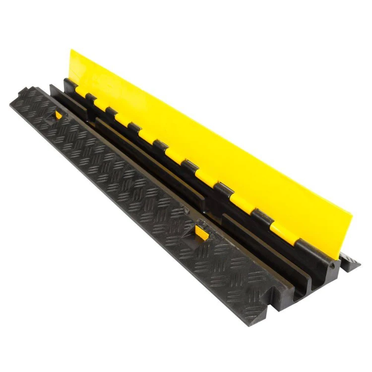 Osłona kablowa 2-kanałowa 100x25x5,5 cm najazd chroniący przewody przed naciskiem kół.
