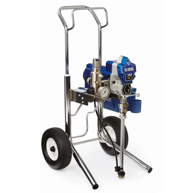 Graco 390 classic Hiboy profesjonalny agregat hydrodynamiczny do wydajnego natrysku farb drogowych i elewacyjnych.