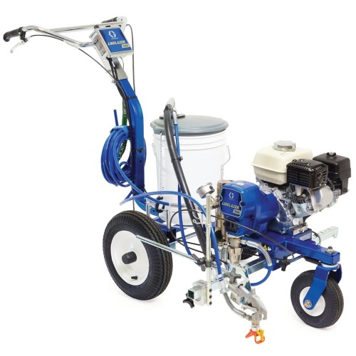 Graco Line Lazer 3400 malowarka drogowa - jeden pistolet precyzyjna maszyna do malowania pasów i linii na parkingach i drogach.