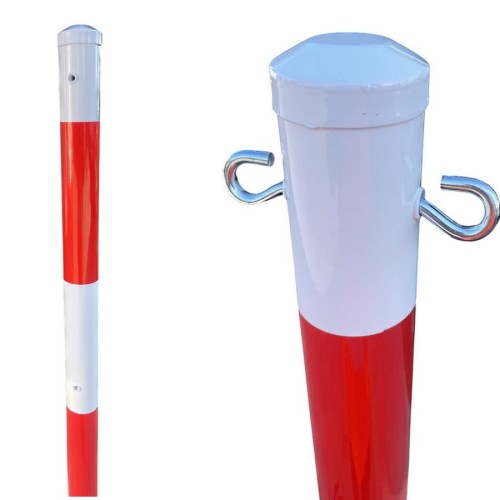 U-12b słupek łańcuchowy fi 60,3 mm h1500 mm wersja do wkopania rura do znaku z uszkami na łańcuch.