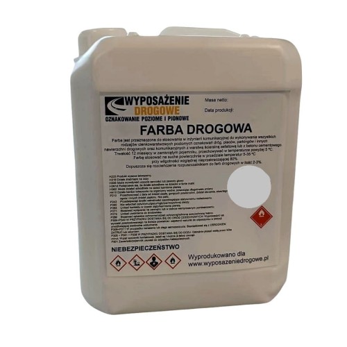 Farba drogowa szara 5kg RAL 7046 matowa farba do estetycznego wykańczania powierzchni betonowych i maskowania oznakowania.