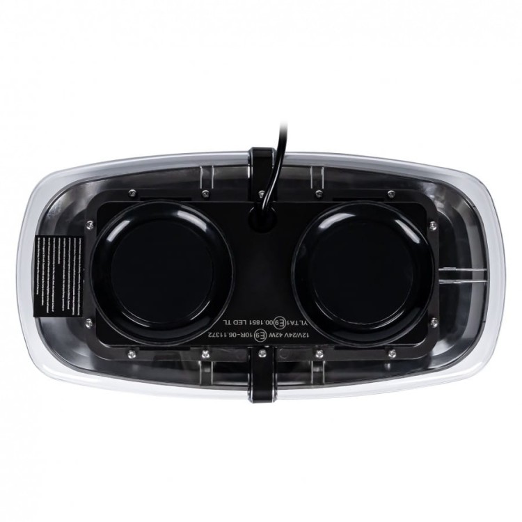 Belka ostrzegawcza LED 310x159x75mm R65 R10 BLK0010 kompaktowy panel świetlny o wysokiej mocy do oznakowania pojazdów drogowych.