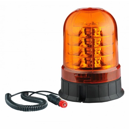 Lampa błyskowa 24 LED*3W R65 R10 magnes ALR0015-2 magnetyczny kogut ostrzegawczy z homologacją do pracy w ruchu drogowym.