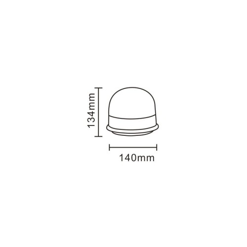 Lampa błyskowa 12x LED R65 R10 LW0033-ALR-2 niskoprofilowa lampa sygnalizacyjna LED o wysokiej intensywności błysku.
