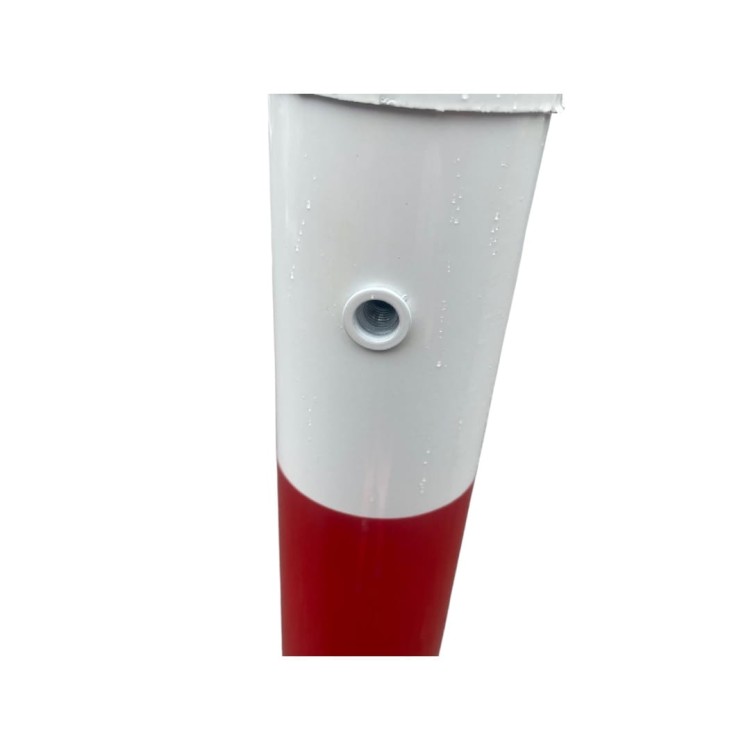 U-12b słupek łańcuchowy blokujący fi 60,3 mm h 1000 mm wersja do przykręcenia rura do znaku z uchwytem.