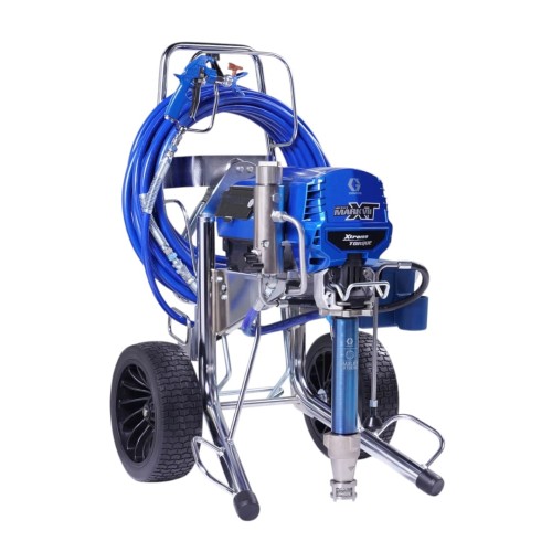 Graco Mark VII XT ProContractor - agregat malarski przemysłowa malowarka drogowa z automatycznym bębnem na wąż ułatwiającym pracę na dużych obiektach.