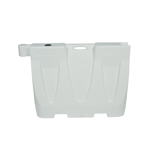 Bariera drogowa new line, 80 cm, biała u-14e u-25 wysoka bariera ochronna z możliwością dociążenia wodą lub piaskiem, stosowana do zabezpieczania robót drogowych.