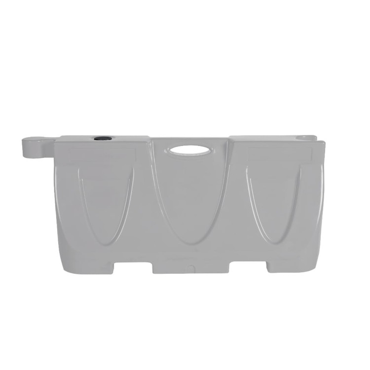 Bariera drogowa new line, 50 cm, biała u-14e u-25 lekka bariera wygradzająca z polietylenu, idealna do tworzenia tymczasowych ciągów komunikacyjnych i separacji ruchu.