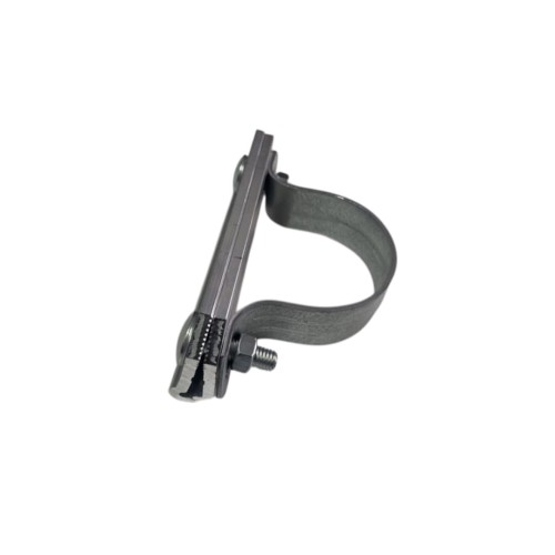 Uchwyt do znaku drogowego aluminiowy na rurę fi 60,3 mm klamra zaciskowa do łączenia tarczy z rurą do znaku.
