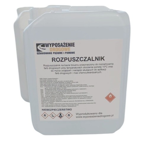 Rozpuszczalnik, rozcieńczalnik do farb drogowych 18l duży pojemnik preparatu do czyszczenia agregatów i korygowania lepkości farb.