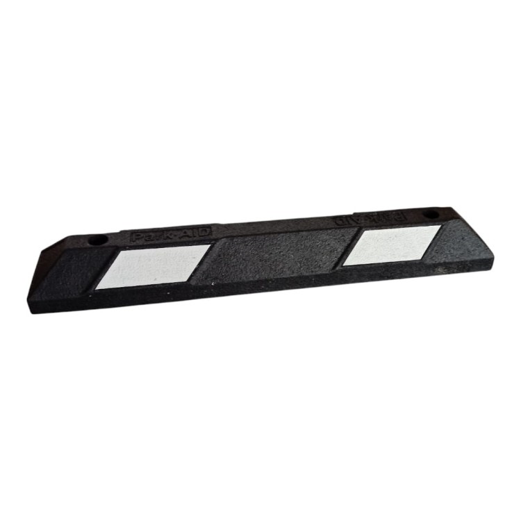Separator ogranicznik parkingowy PARK AID 90 x 15 x 10 cm biały odblask ułatwiający precyzyjne parkowanie.