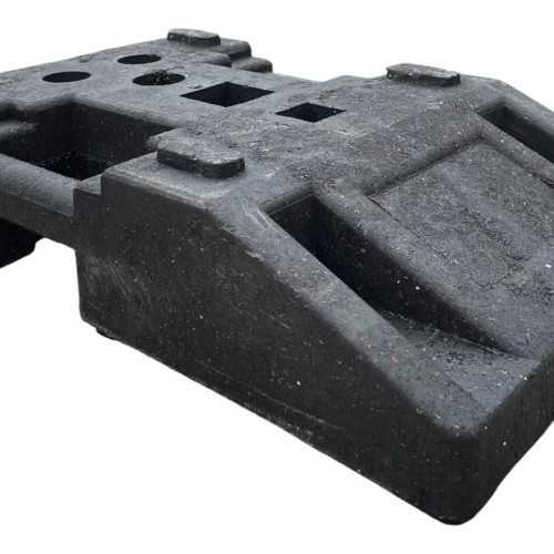 Podstawa drogowa 28kg PVC P028 K1 - 30szt Paleta zestaw ciężkich i stabilnych elementów do montażu skrajni, wygrodzeń, znaków pylonów.