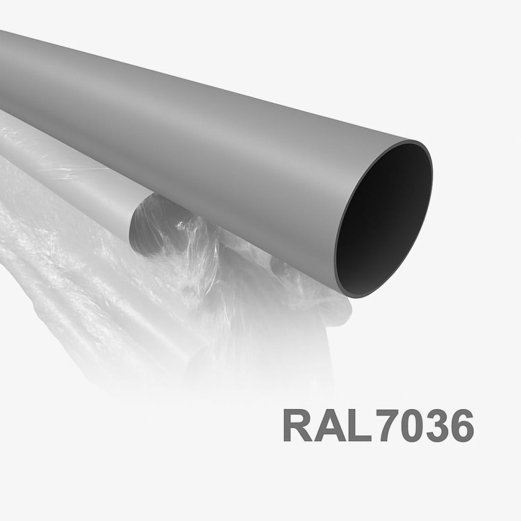Słupek do znaku drogowego ulicznego ral 7036 3,5 mb fi 60,3 mm trwały nośnik dla znaków drogowych o optymalnej długości do montażu w gruncie.