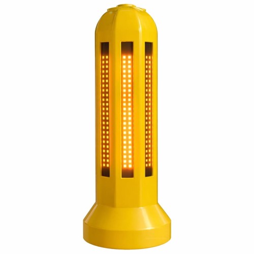 U-5c słupek przeszkodowy aktywny pylon aktywny okrągły diodowy led dwustronny czytelny z obu stron pylon u-5c z diodami led do oznaczania przeszkód na jezdni.