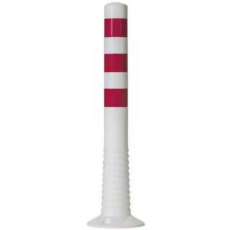 Słupek elastyczny T-flex 75 cm biały jaskrawy element blokujący do wyznaczania ciągów pieszych.