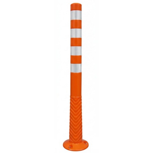 Słupek elastyczny T-flex 100 cm pomarańczowy wysoki pachołek blokujący wracający do pionu.