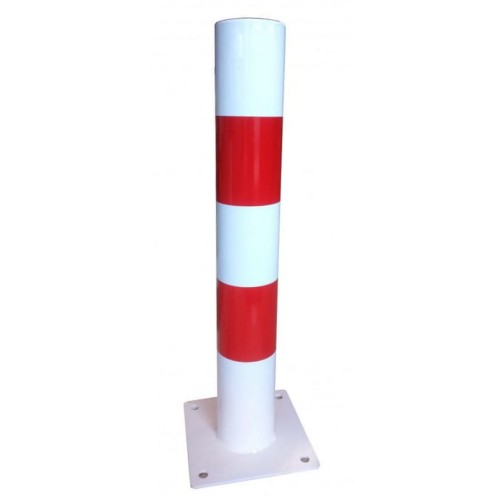 Słupek U-12c z podstawą h-1000 mm fi-120 mm wersja do przykręcenia szeroka rura do znaku o funkcji blokującej.