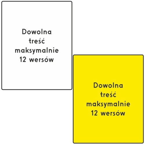 Tablica 600x750 typ 1 dowolna treść duża tablica odblaskowa do oznaczania terenu budowy lub posesji.