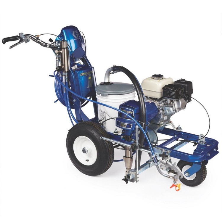 Graco malowarka do linii linelazer v 5900 1 pistolet wysokowydajne urządzenie hydrodynamiczne do profesjonalnego malowania oznakowania poziomego na dużych powierzchniach.