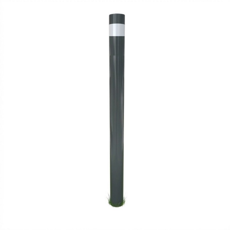 Słupek blokujący szary 7043 zdm poznań 76x1200mm typ b zap-03-ho-ul/pa/sk/to/tz systemowy słupek blokujący o wzmocnionej konstrukcji, przeznaczony do ochrony przestrzeni pieszej.