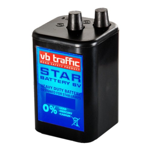 Bateria star 6v/28ah wydajne źródło zasilania do lamp drogowych i sygnalizatorów, zapewniające długą pracę urządzeń bezpieczeństwa ruchu.