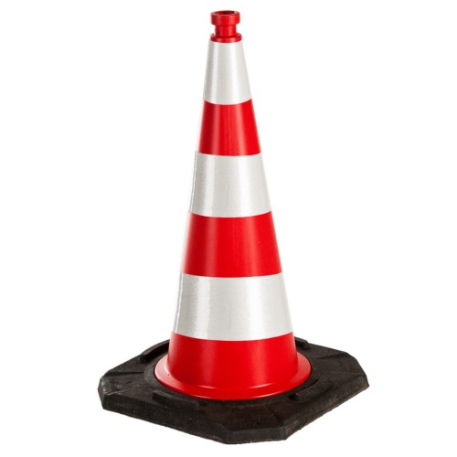Pachołek drogowy U-23 50 cm I gen. ciężki (2,8 kg) solidny pachołek z odblaskiem I generacji.